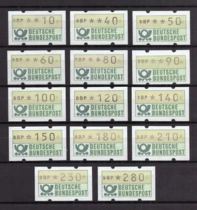 AM0681) Germany Machine Labels 1981 complete set MNH 0.10 to 2.80 - Picture 1 of 1
