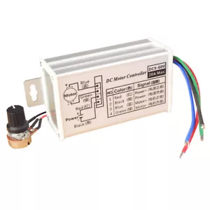 New 12V 24V 20A Max PWM DC Motor Stepless Variable Speed Controller 25kHz Switch - Picture 1 of 7
