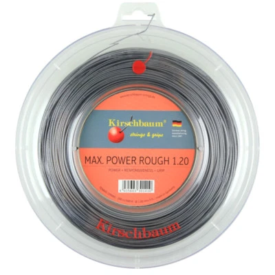 Kirschbaum MAX POWER ROUGH 17L 1.20mm (Silver) 200m 660ft Reel Tennis String