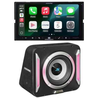 Alpine ILX-W770 7" Double DIN Multimedia Receiver with 8" Sealed enclosure - Image 1 of 4