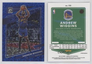 2021-22 Panini Donruss Optic Blue Velocity Prizm Andrew Wiggins #113