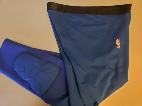 NIKE  XXL -Tall Pro Hyperstrong NBA Padded 3/4  Men's Blue Compression Pants Cover