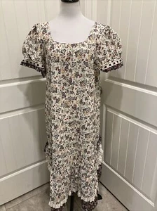 VTG Sun Babies Liberty House Prairie Dress Cottage Core Hawaiian Muumuu SZ 3 - Picture 1 of 12