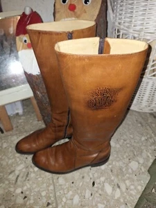 Hohe Stiefel Hamilton Remus fällt aus wie 37 schmaler Schaft Cognag Edel Elegant - Bild 1 von 7