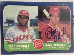 Paul O'Neill Signed Autographed 1986 Fleer Prospects Baseball Card : Reds - Picture 1 of 1