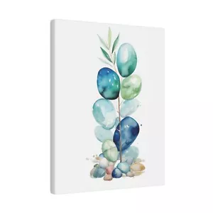 Wall Decor - Giclee Poster Art Print - Coastal Sea Glass Oceanic Design - Picture 1 of 10