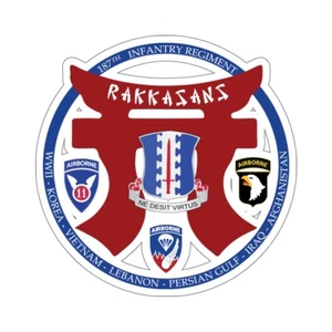 Kiss-Cut Stickers - 187th INF Regiment - Rakkasans - Special - Picture 1 of 1