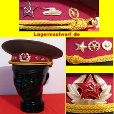 Berretto Ufficiali Russia Rossi Esercito Ostalgie Carnevale Tgl 54 Halloween