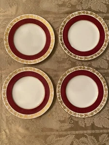 Wedgwood Whitehall Pulver Rubinrot 8" Salatteller - 4er Set - Bild 1 von 11
