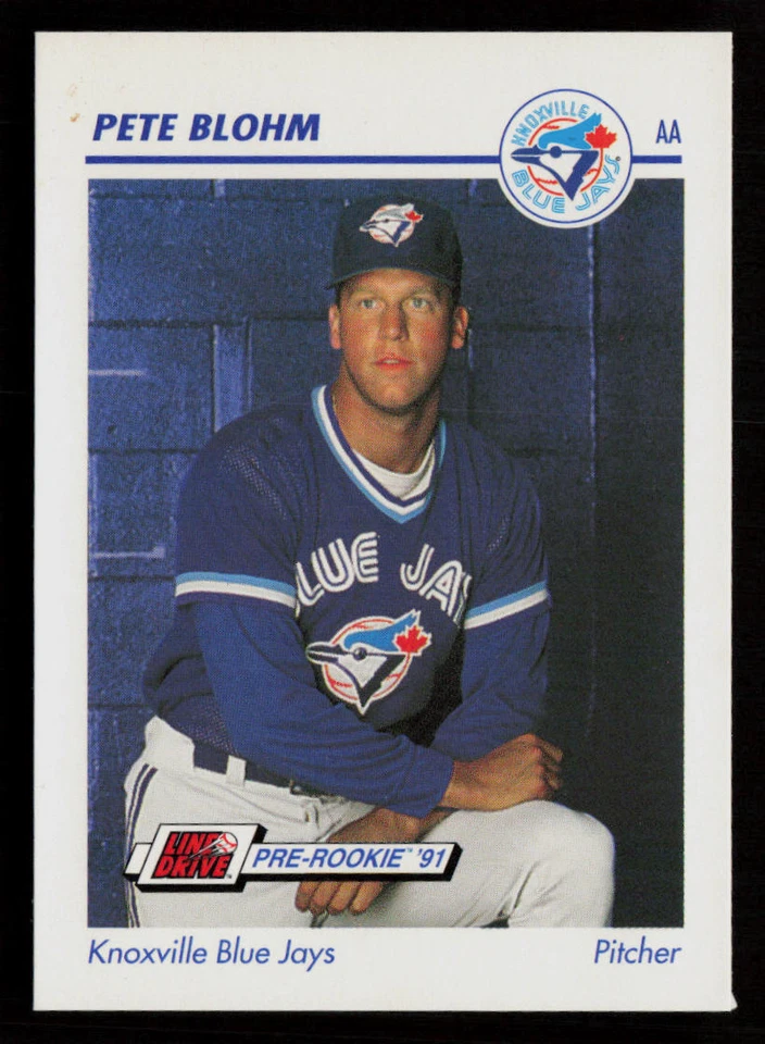 Pete Blohm 1991 Line Drive AA #351 Knoxville Blue Jays Baseball Card - Image 1 of 2