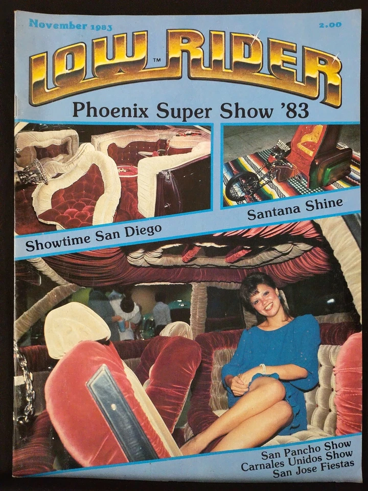 Lowrider Vintage Cars Lowriding 1980's 80's Magazine November 1983 Super Show 83 Foto 1 de 1