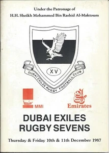 10 & 11 DEC 1987 DUBAI EXILES SEVENS INC CRAWSHAYS WELSH & IRISH WOLFHOUNDS - Picture 1 of 3