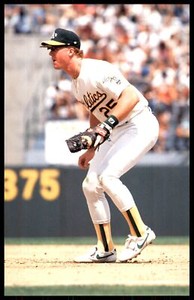 1989 Barry Colla Oakland Athletics Mark McGwire Postcard #4