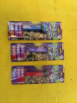 PEZ 2014 TMNT Teenage Mutant Ninja Turtles SET - LOTE DE 3 Donnie Leo Raph Foto 1 de 4