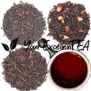 PuErh Loose Leaf Red Tea Premium Fruit Variety Plum Cherry Rum Mango Orange - Picture 1 of 35