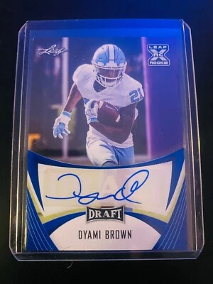 SAGE and LEAF AUTO FOOTBALL SINGLES ROOKIE RC Dyami Brown Jonathan Cooper - Image 1 of 4