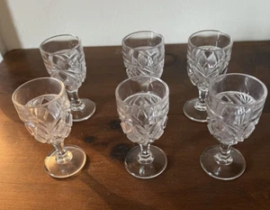6 Pressglas Cordial Gläser - Bild 1 von 9