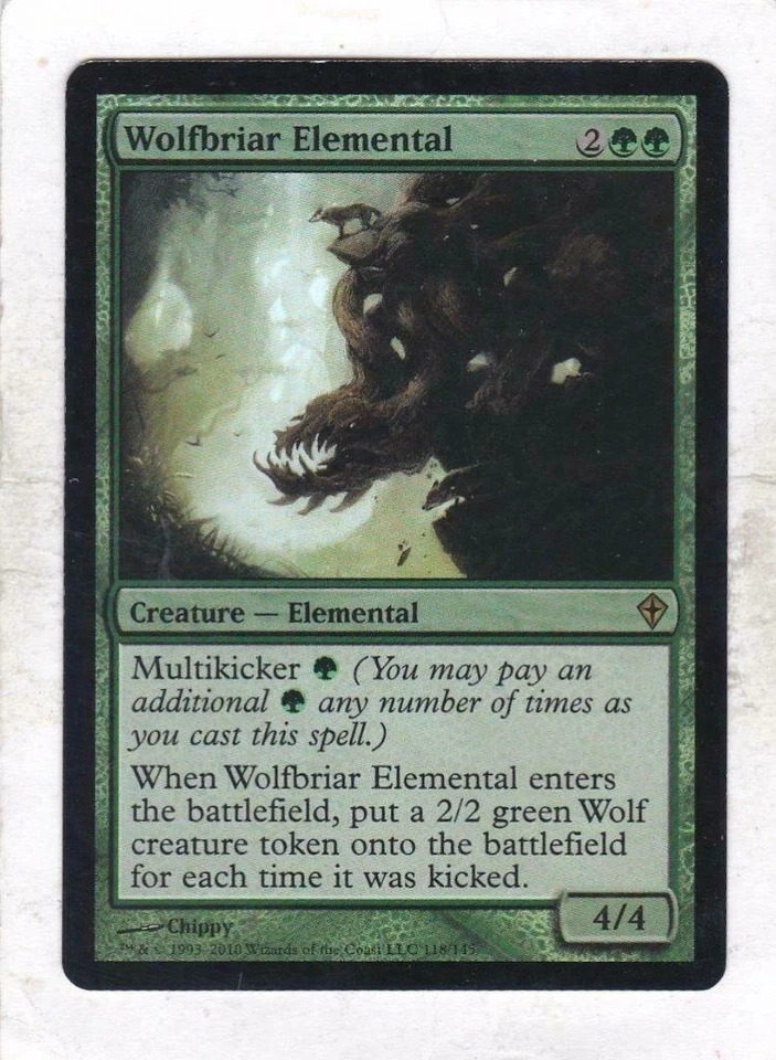 Magic MTG Worldwake: Foil: Wolfbriar Elemental LP/NM - Image 1 of 1