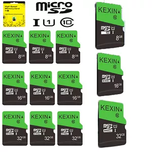5/10 Pack Micro SD Card 8GB 16GB 32GB with SD Adapter microSDHC Memory Card - Picture 1 of 35