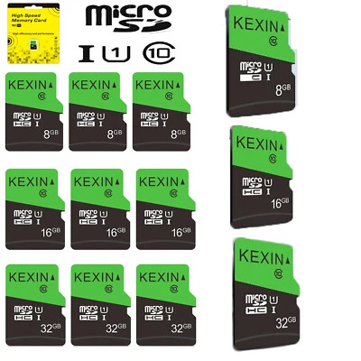 5/10 Pack Micro SD Card 8GB 16GB 32GB with SD Adapter microSDHC Memory Card - Image 1 of 4