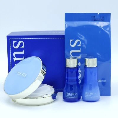 SU:M37 Water-full Mesh Cushion Glow Special Edition #01 Light Beige Set K-Beauty - Image 1 of 4