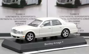 Kyosho 1/64 Bentley Collection Bentley Arnage T M62 2007 bianco perla - Foto 1 di 4