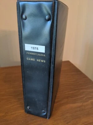 1975 Pennsylvania GAME NEWS COMPLETE W / Original BINDER - Image 1 of 4