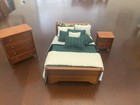 Dollhouse Miniature Bedroom Set Furniture Used