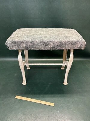 Antique  Cast Iron Bench Vanity Stool Seat Shell Decoration ~ For Restoration - Image 1 of 4