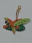 Handmade Beaded Flying Parrot Key Chain, 