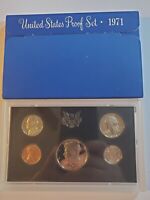 1971 S Proof Set Original Box US Mint 5 Coins