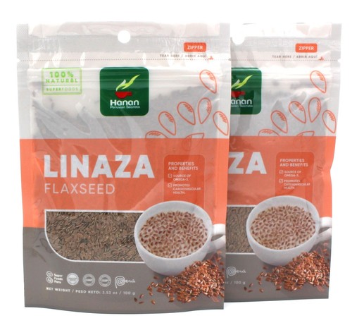Linaza Flaxseed x 100 grs Bag (Linaza Semilla x 100 gramos Bolsa)x 2 ...