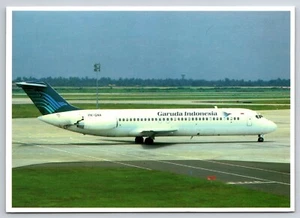 Postcard Garuda Indonesia Plane Aircraft DC-9-32 #937 - Picture 1 of 2