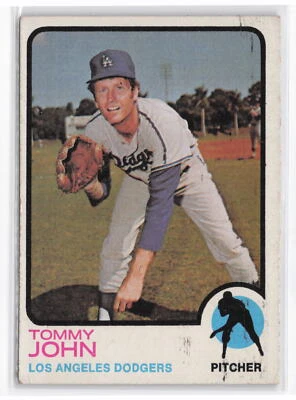 1973 Topps #258 Tommy John - Image 1 of 2