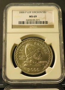 2000 P LEIF ERICSON MS 69 NGC. - Picture 1 of 1