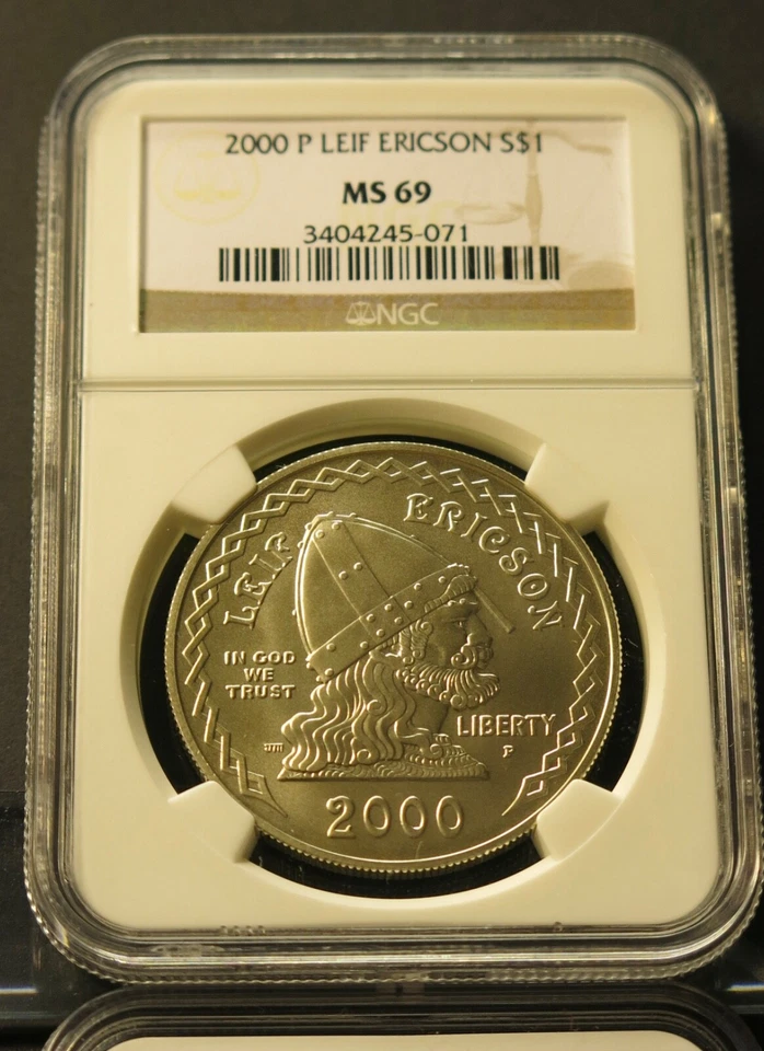 2000  P LEIF ERICSON MS 69 NGC. - Image 1 of 1