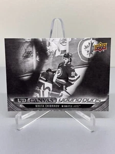 24-25 Nikita Chibrikov C112 NEGRO Lona Young Guns Novato Winipeg Jets - Imagen 1 de 2