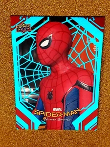 2017 Upper Deck Marvel Homecoming Spider-Man Blue Foil /99 Mint #67 HOTTTTTT - Picture 1 of 6