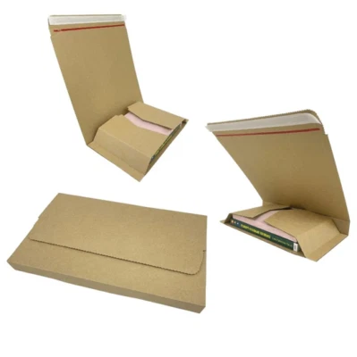 Book Wraps Mailers Peel & Seal - A5 A5+ B5 A4 A4+ Brown Manilla Quality ECO
