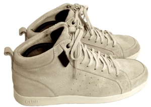CLAE Est.2001 Men's Mid Top Beige Suede Leather Sneakers Classic Shoes SZ 10.5 - Picture 1 of 10