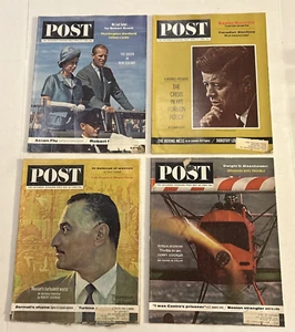 1963 Saturday Evening Post Magazines APRIL MAY Lot of 4 ADs Fashion History News - Picture 1 of 24