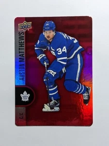 2022-23 TIM HORTONS #DC-28 AUSTON MATTHEWS TORONTO MAPLE LEAFS RED DIE CUT - Bild 1 von 2