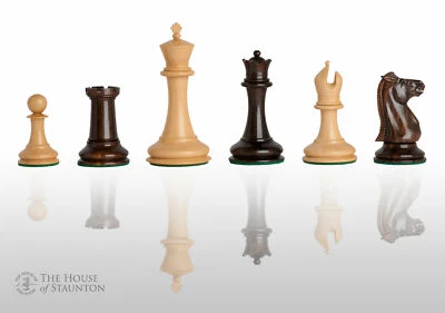 The Leuchars Timeless Chess Set - Pieces Only - 3.5" King - Tasmanian Blackwood - Image 1 of 4