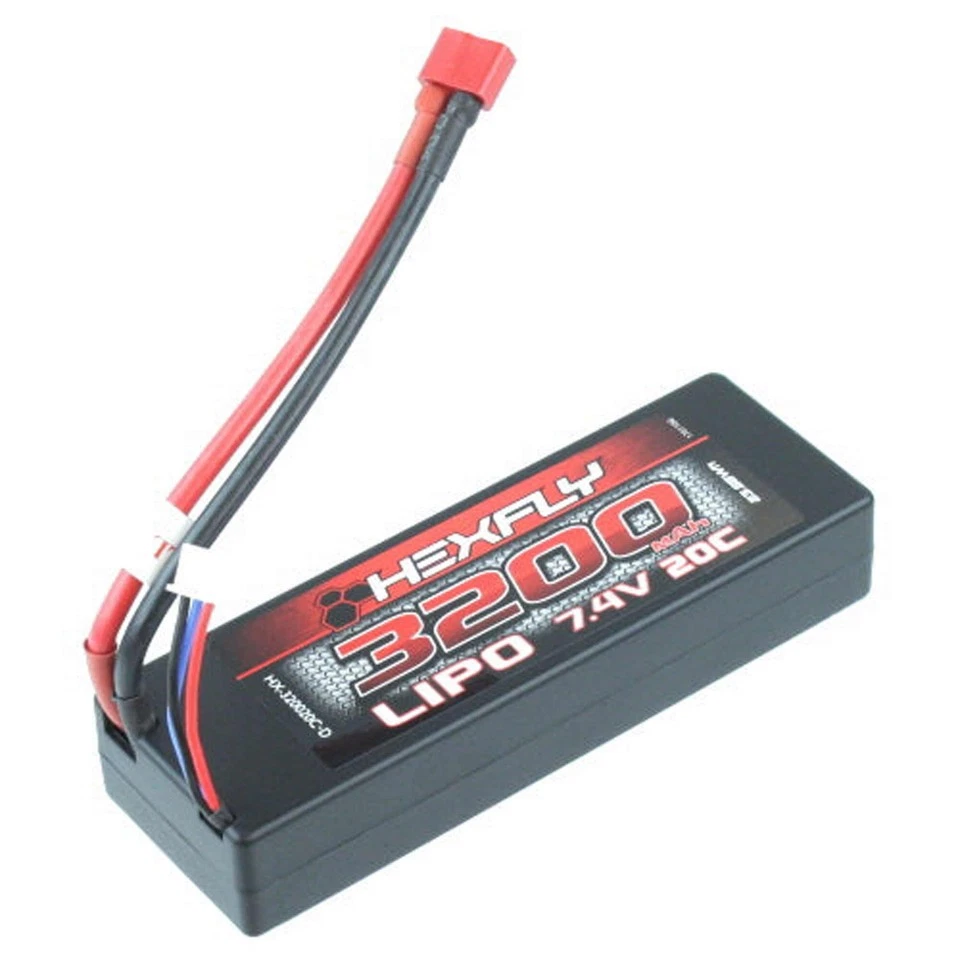 Redcat Racing HX320020CD 3200mAh 7.4V 20C Hexfly 2-Cell LiPo Battery - Image 1 of 1