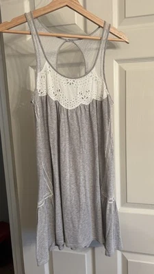 Ночная рубашка Anthropologie E от Eloise While Eyelet кружевная серая сорочка размер XS - Изображение 1 из 4