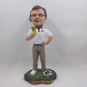 Green Bay Packers Bobblehead Coach Sherman Nummer 993/5000 Legends Of The Field - Bild 1 von 8