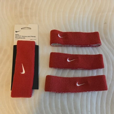 Diademas reversibles de baloncesto Nike: 4 quilates/rojo/blanco -- ligeramente usadas/precio de venta sugerido por el fabricante 48 USD Foto 1 de 4