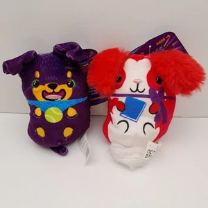 Lote Dogs vs Squirls VINNIE#003 & VICTORIA #015 NUEVO CON ETIQUETAS 2022 Cepia Beanbag Peluche - Imagen 1 de 10