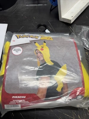 Pokemon Adulto Halloween Disfraz Kit de Accesorios (Tocado y Cola) - Pikachu Foto 1 de 4