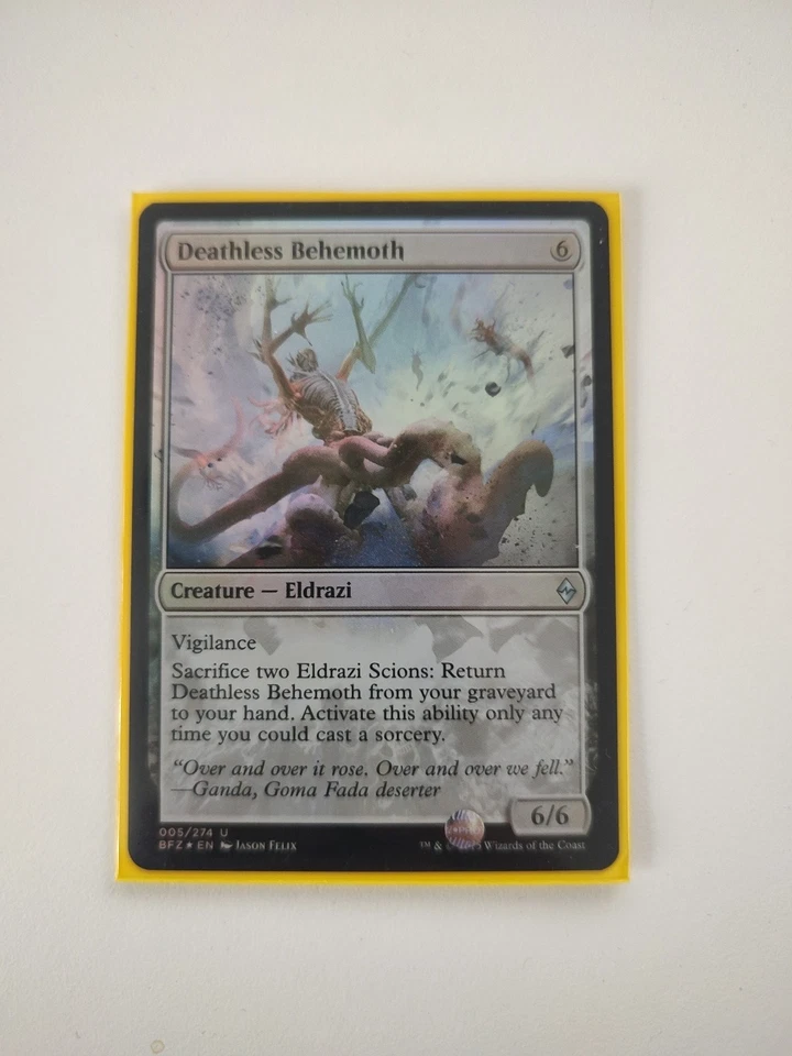 MTG Deathless Behemoth Battle for Zendikar 005/274 Regular Uncommon - Image 1 of 1